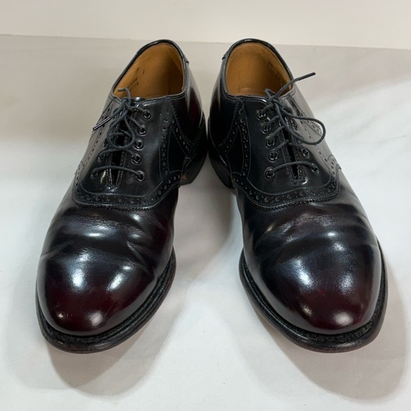 JOHNSTON & MURPHY ARISTOCRAFT Men\'s black/burgundy Leather Oxfords size 9.5 main image 9